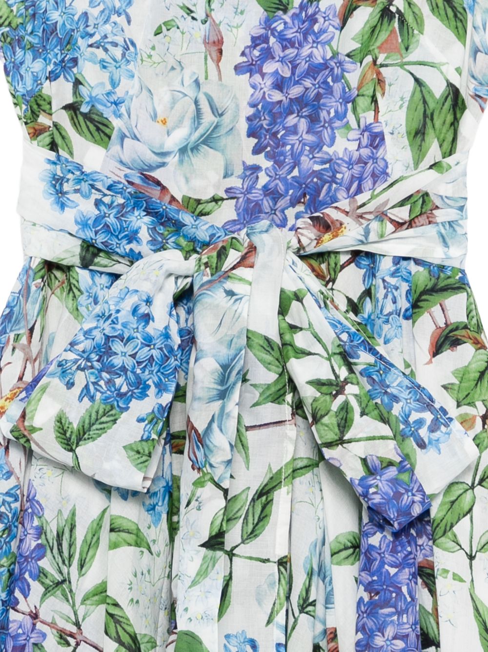 Samantha Sung Aster Cotton Midi Dress - Clear Blue