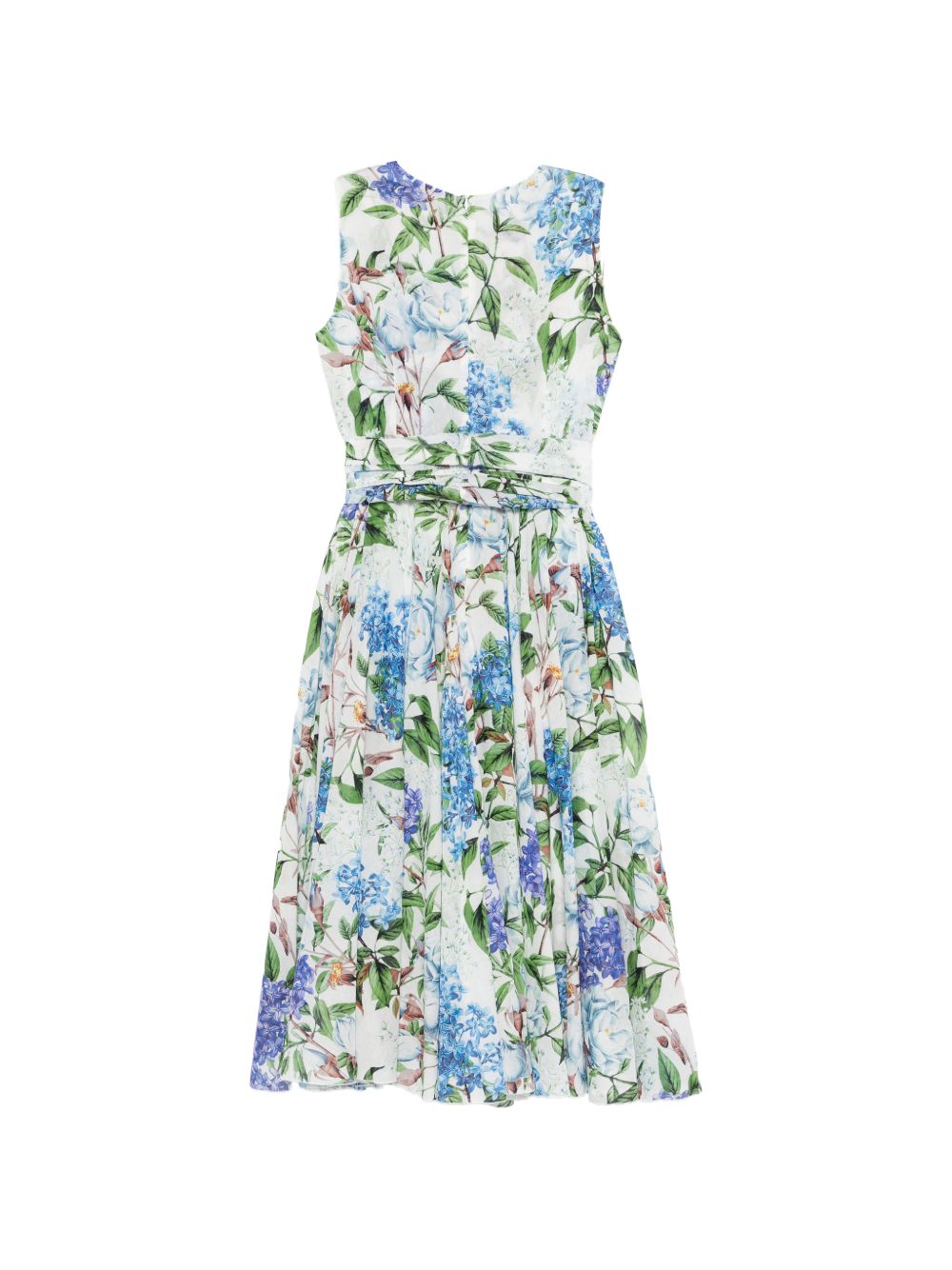 Samantha Sung Aster Cotton Midi Dress - Clear Blue