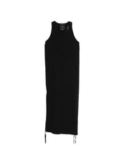 Y-3 Racer Dress — Black Sleeveless Drawstring Dress