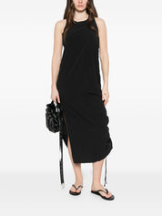 Y-3 Racer Dress — Black Sleeveless Drawstring Dress