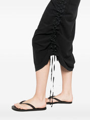 Y-3 Racer Dress — Black Sleeveless Drawstring Dress