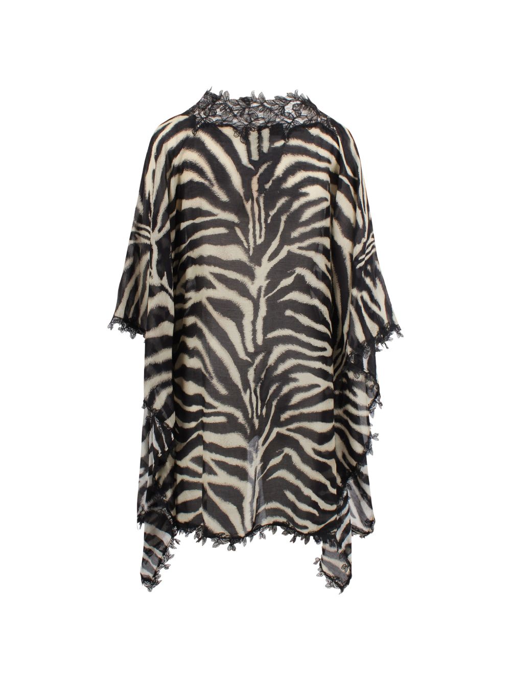 Ermanno Scervino Printed Short Kaftan — Beachwear