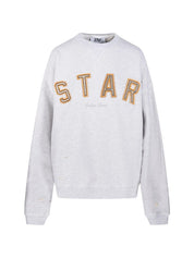 Golden Goose Sweaters for Men — Distressed Cotton Crewneck