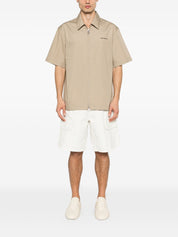 Carhartt Wip Main Cotton Shirt for Men — Beige, Zip