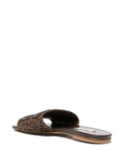 Casadei Leather flat sandals
