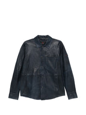 Peuterey Todd Leather Jacket for Women - Blue, €1,250