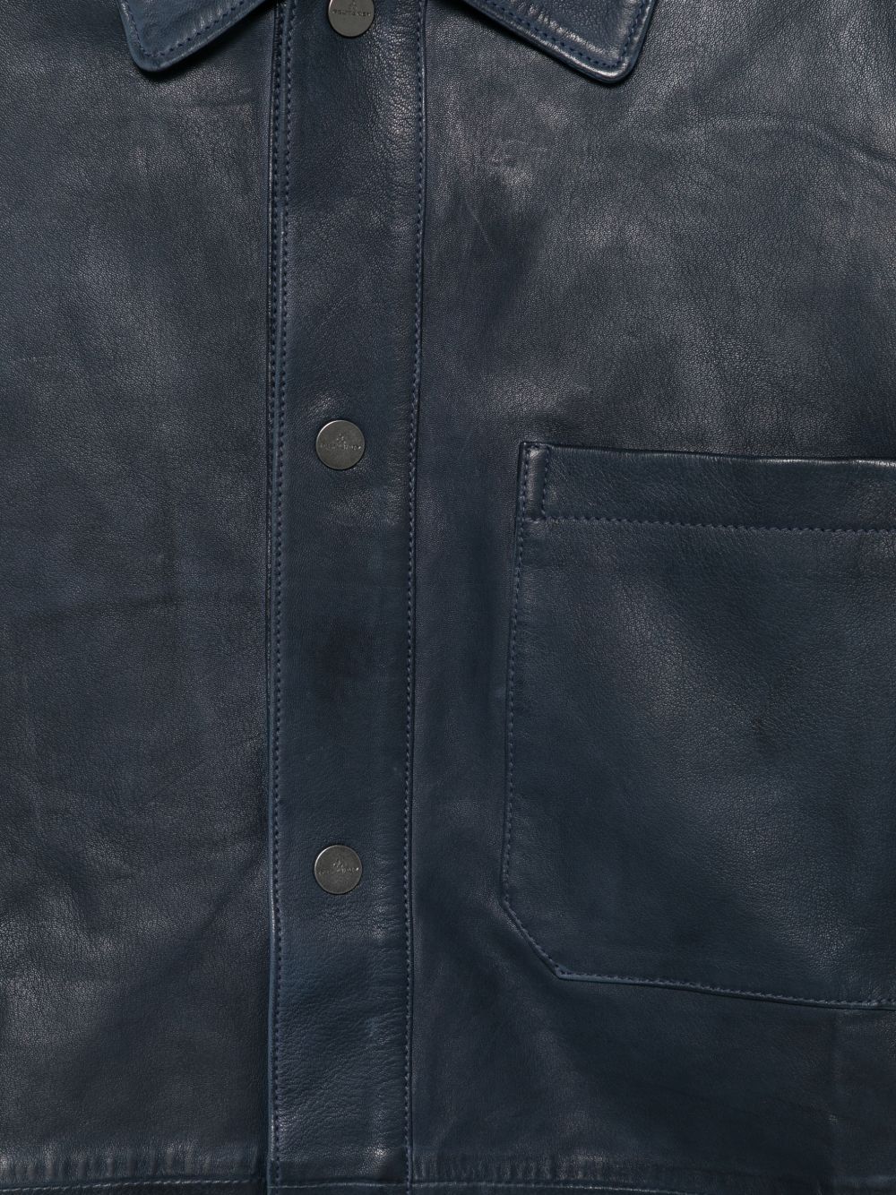 Peuterey Todd Leather Jacket for Women - Blue, €1,250