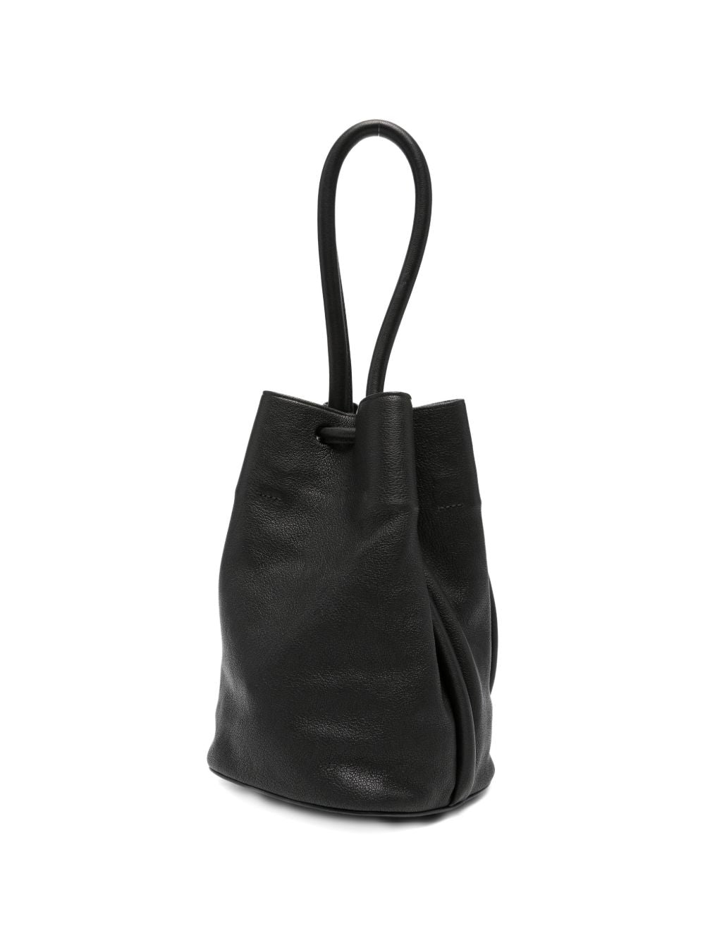 Uma Wang Small Leather Sac Shoulder Bag — Black