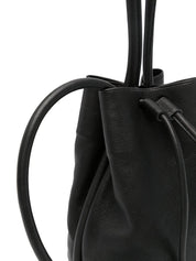Uma Wang Small Leather Sac Shoulder Bag — Black