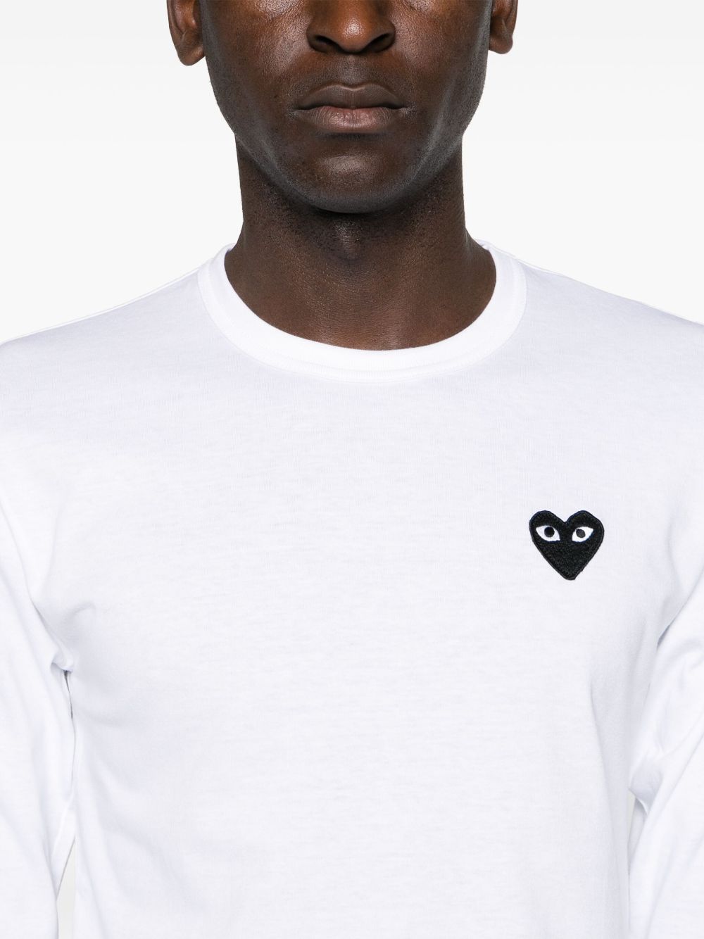 Comme Des Garcons White T-Shirts & Polos — Iconic Heart
