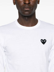 Comme Des Garcons White T-Shirts & Polos — Iconic Heart