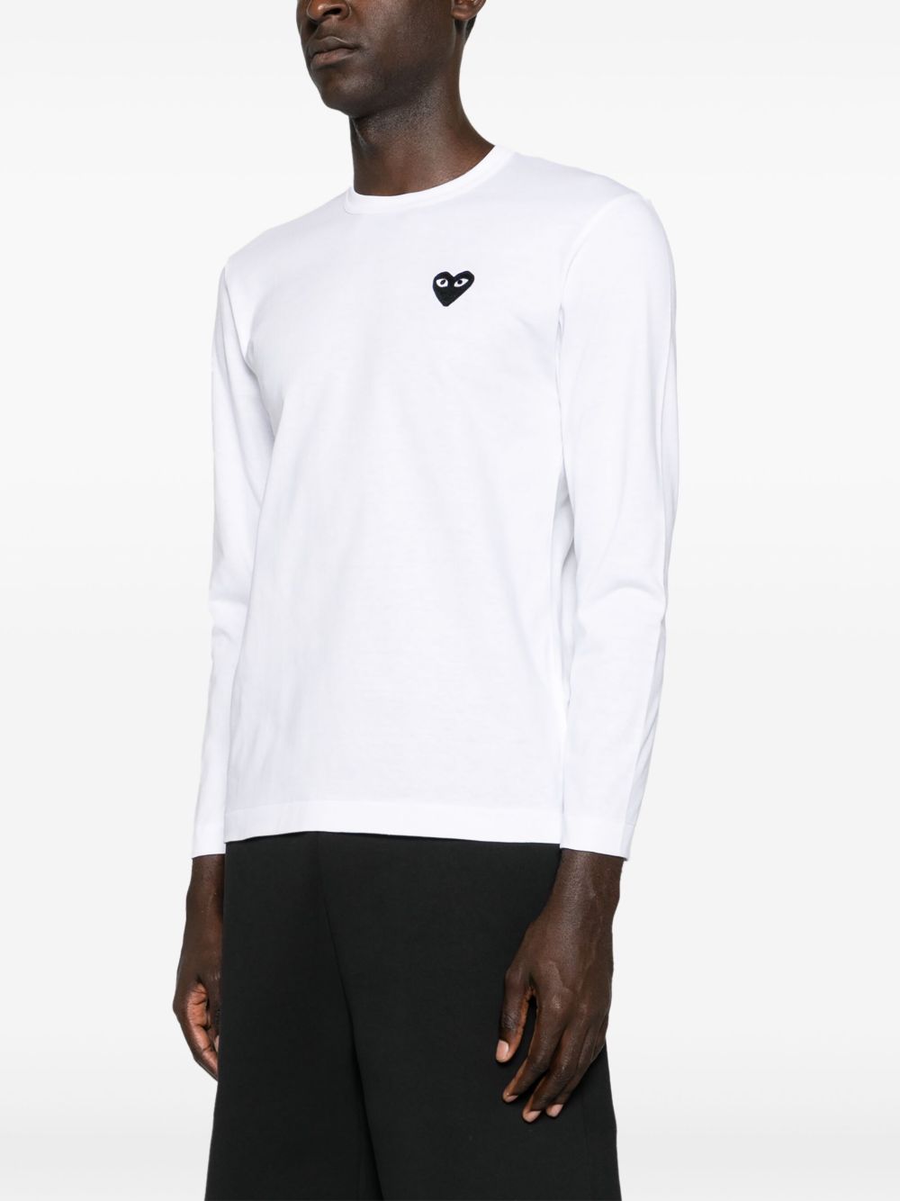 Comme Des Garcons White T-Shirts & Polos — Iconic Heart