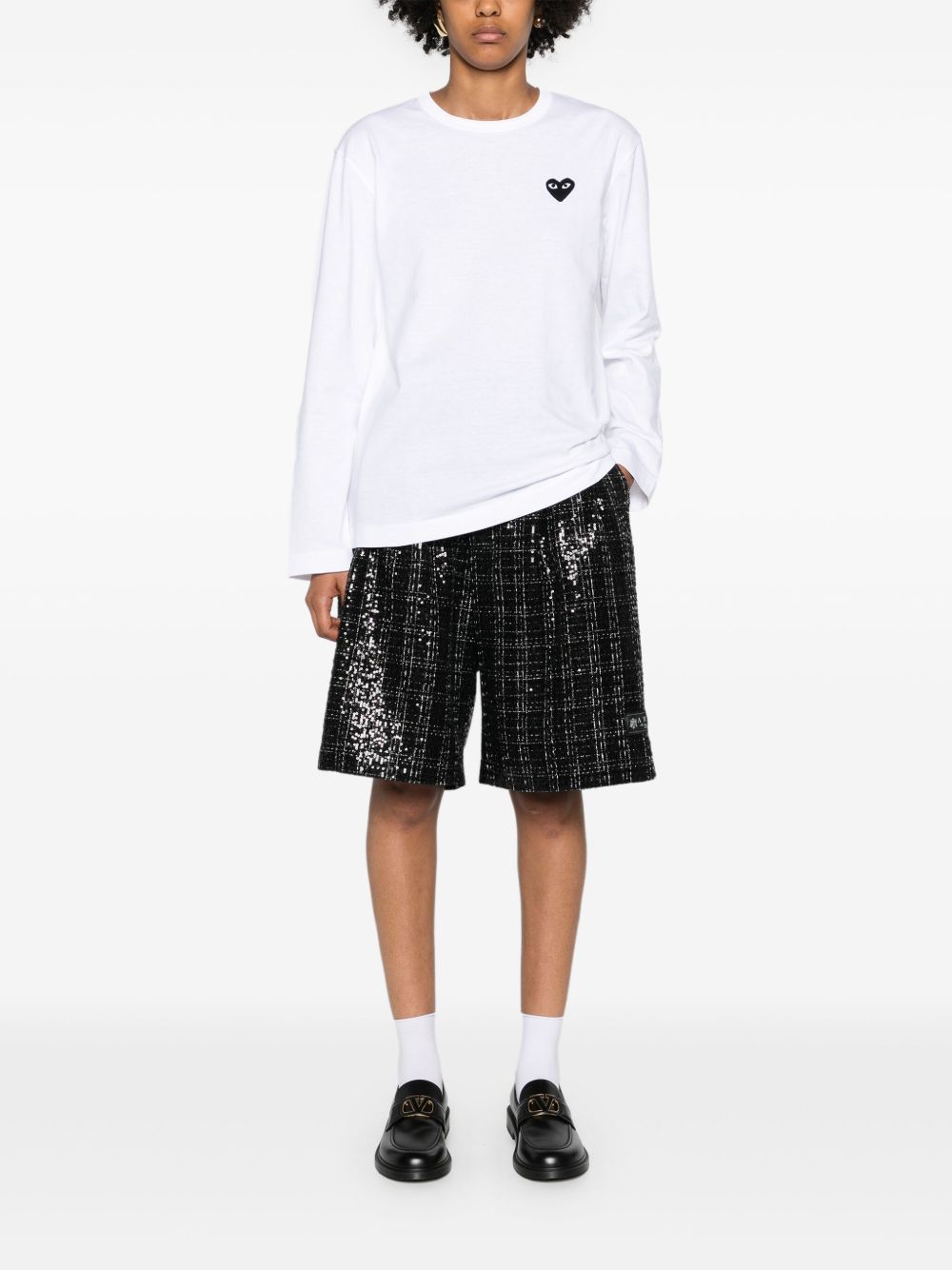 Comme Des Garcons White T-Shirts & Polos — Iconic Heart