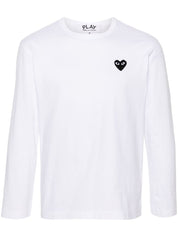 Comme Des Garcons White T-Shirts & Polos — Iconic Heart