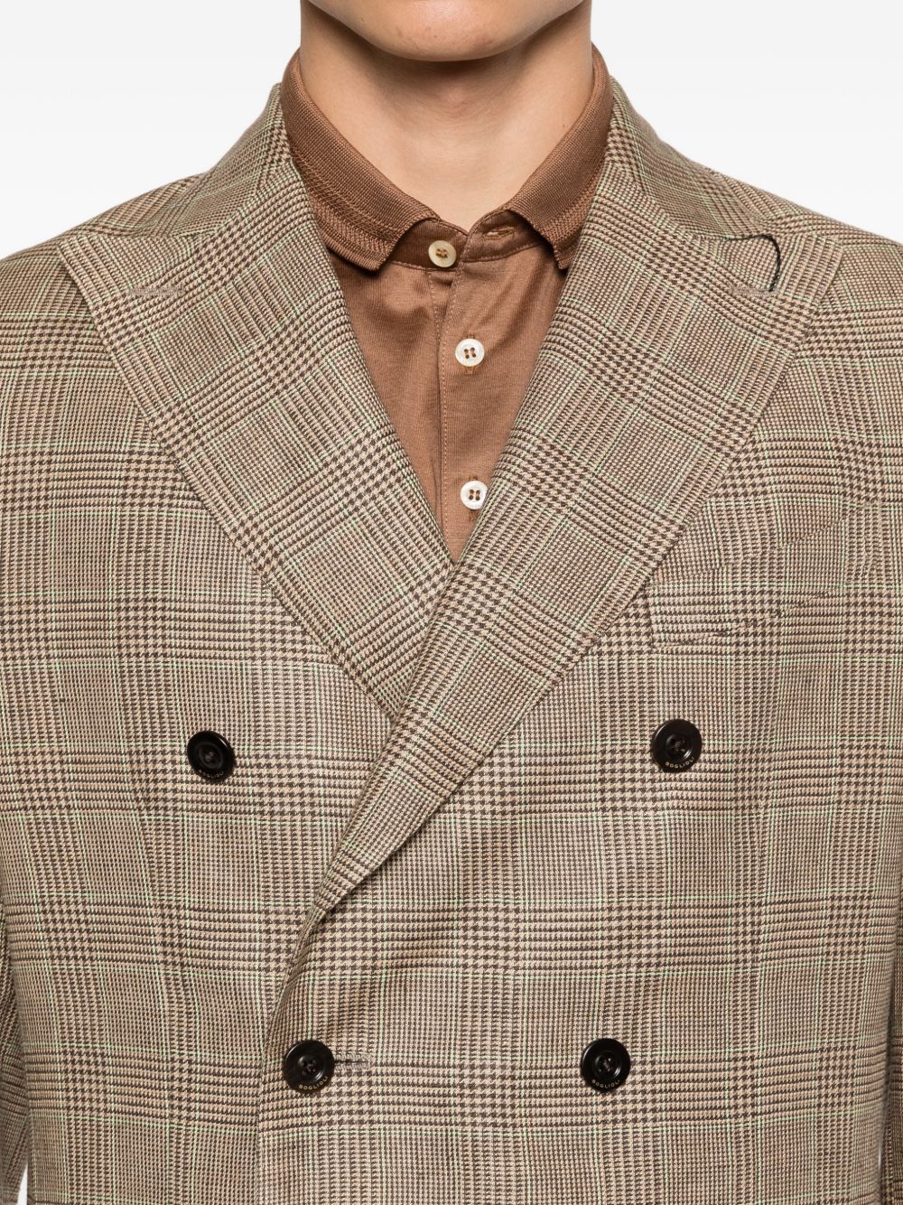 Boglioli Linen Double-Breasted Jacket for Men — €890