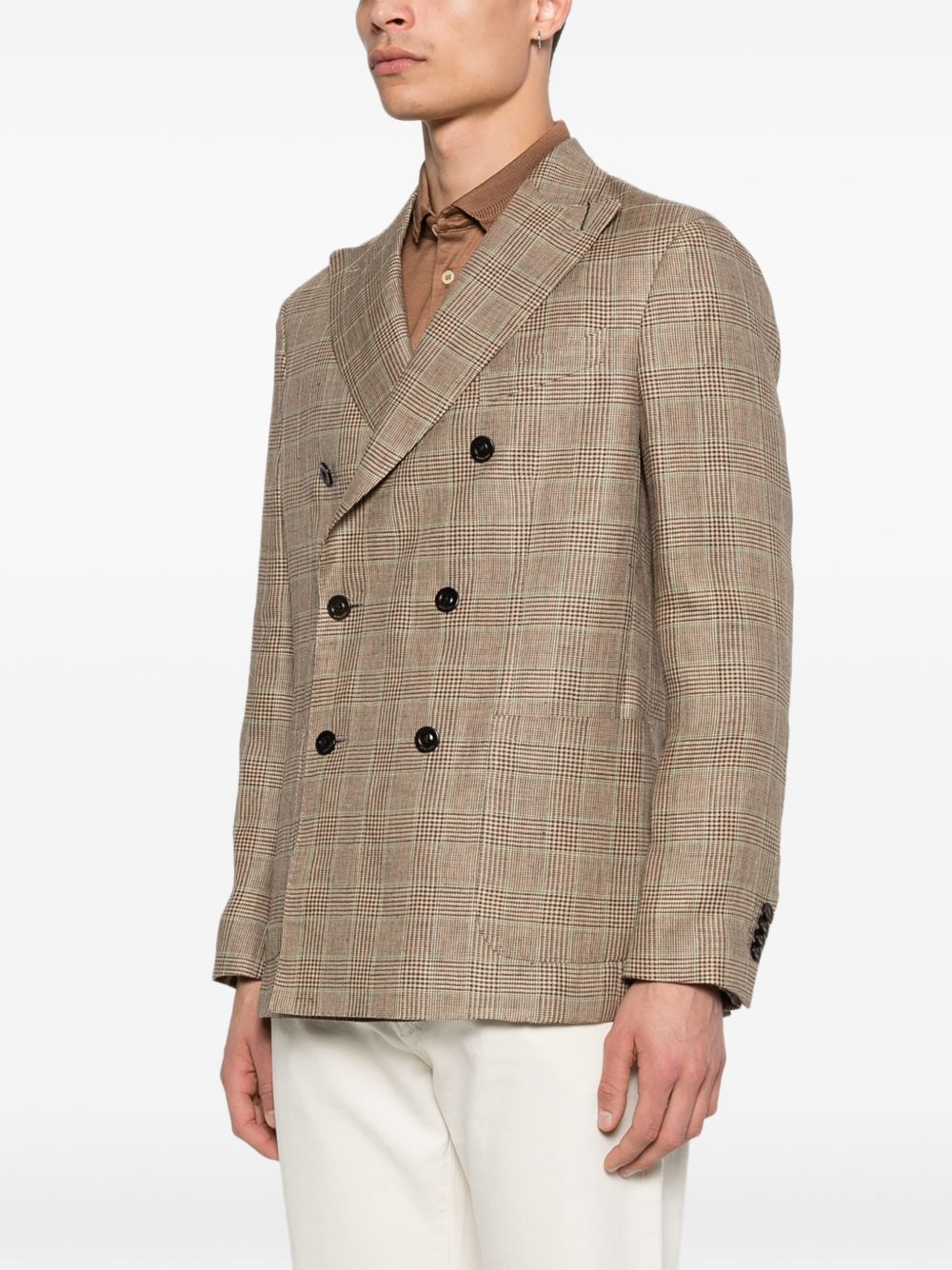 Boglioli Linen Double-Breasted Jacket for Men — €890