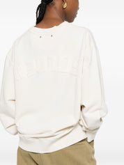 Golden Goose Sweaters — White Crewneck Knit Tops