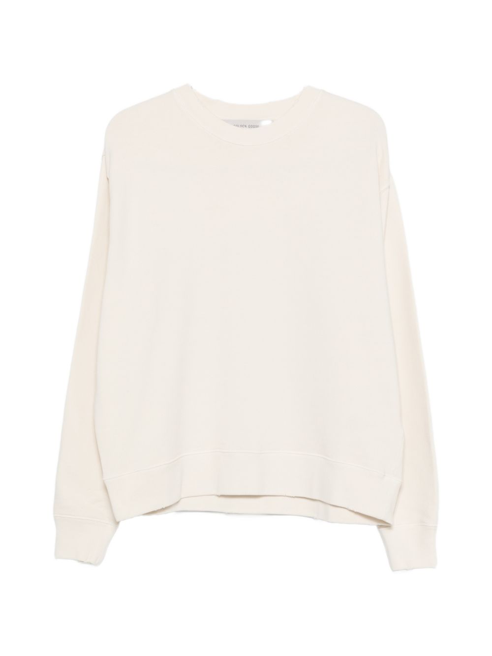 Golden Goose Sweaters — White Crewneck Knit Tops