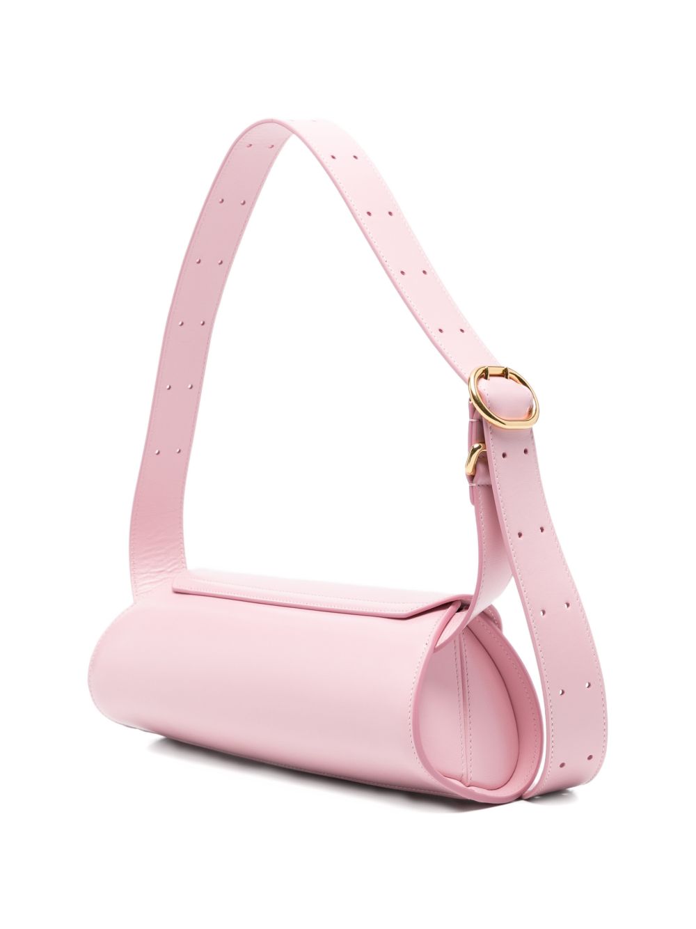 Jil Sander Cannolo Small Leather Shoulder Bag — Pink