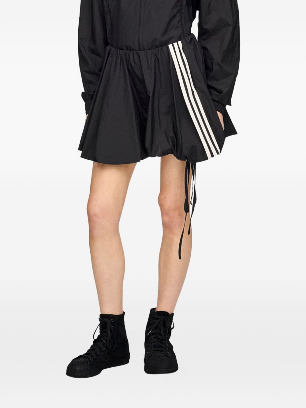 Y-3 Nylon Shorts — Women's Black Short Trousers