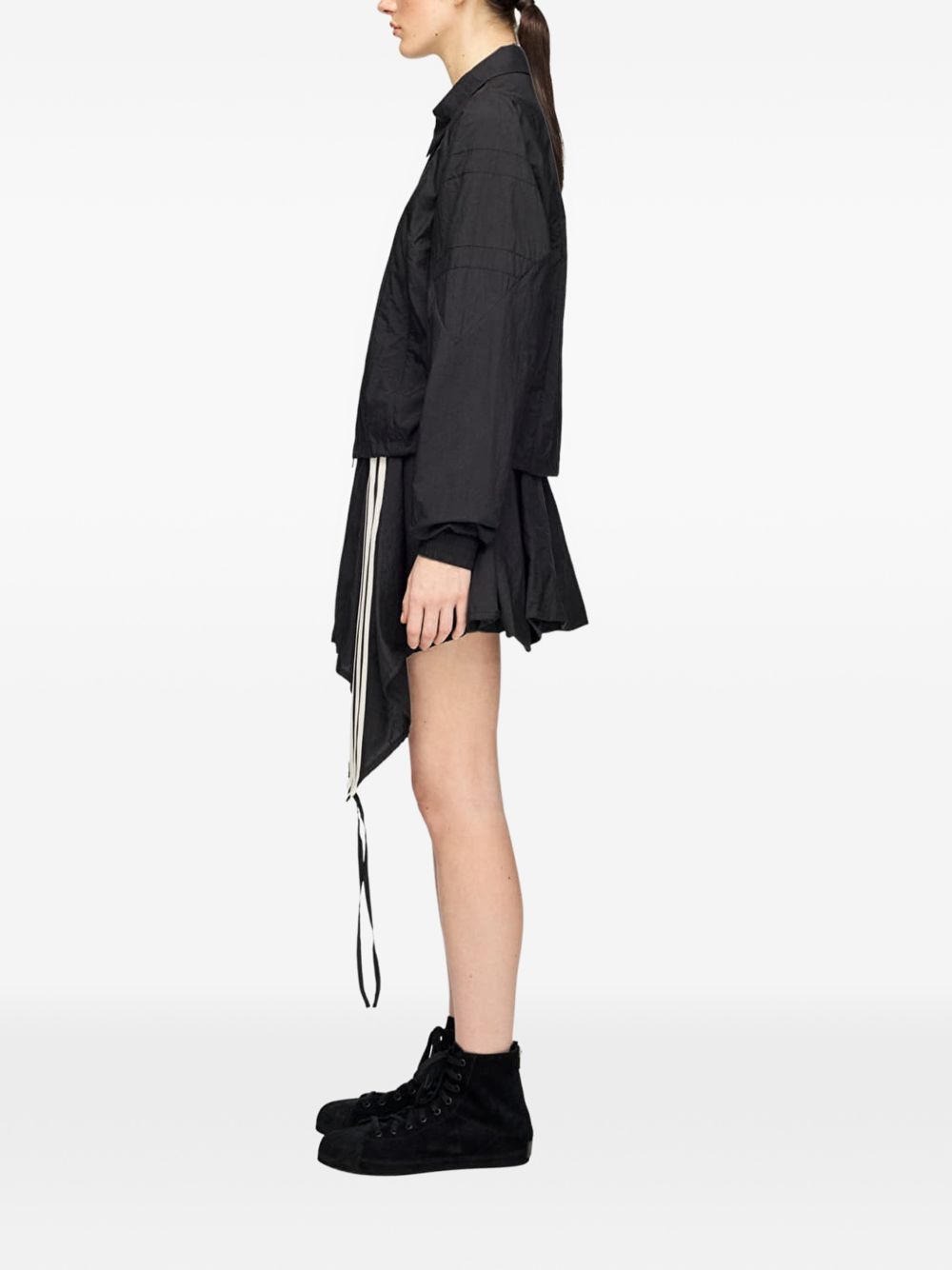 Y-3 Nylon Shorts — Women's Black Short Trousers