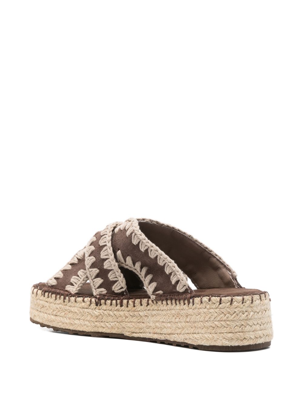Mou Jute Platform Sandals — Brown Women’s Sandals