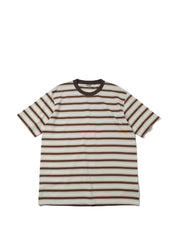 Auralee Brown Striped T-Shirts & Polos for Men