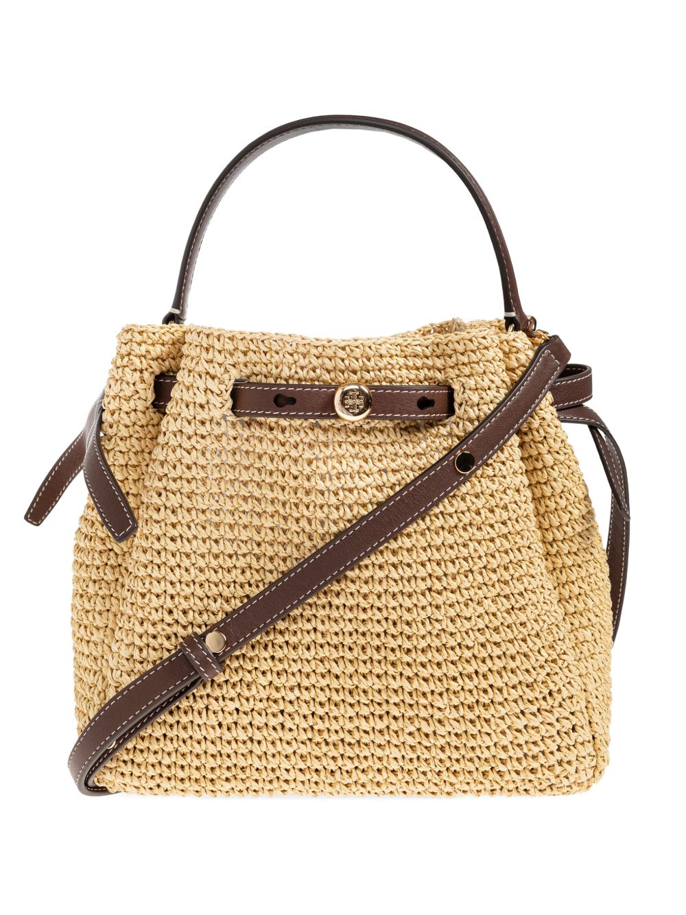 Tory Burch Shopper Bags — New Romy Straw Bucket