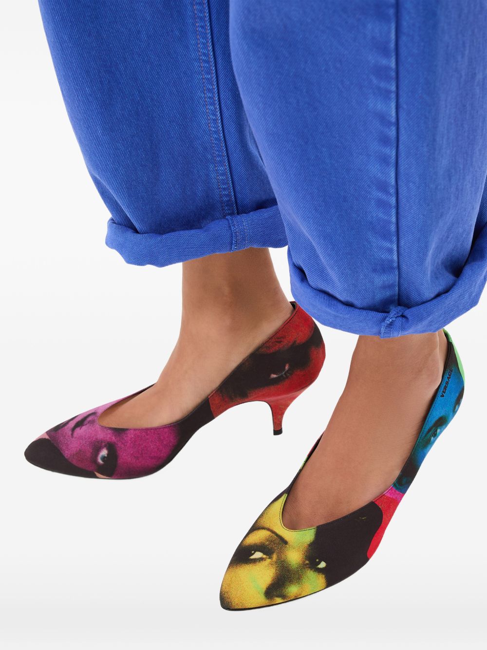 Versace Printed Pumps — High Heel Statement (Women)