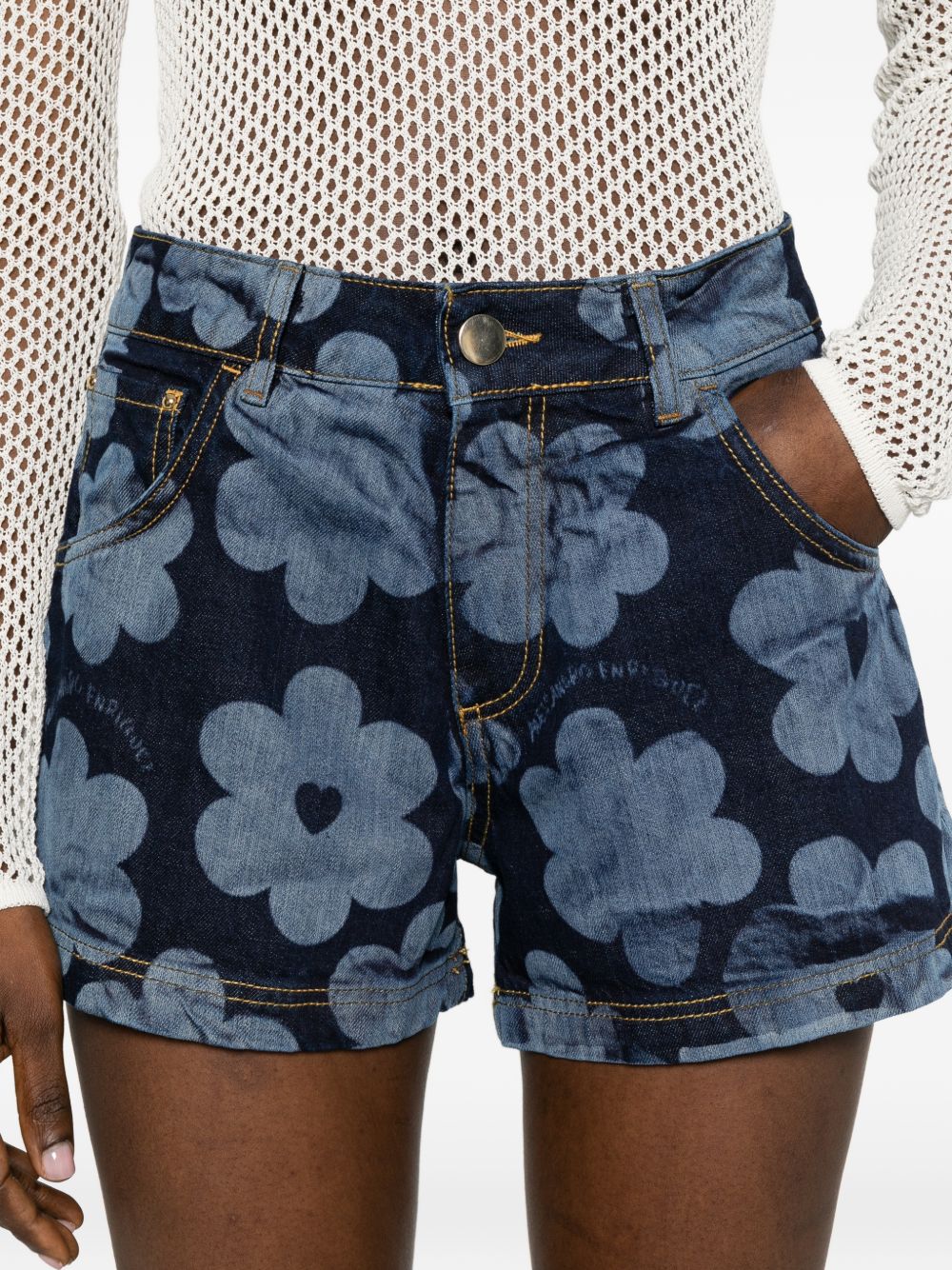 Alessandro Enriquez Denim Cotton Shorts — New In Spring 2026