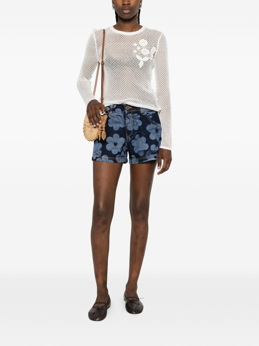 Alessandro Enriquez Denim Cotton Shorts — New In Spring 2026