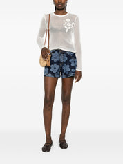 Alessandro Enriquez Denim Cotton Shorts — New In Spring 2026