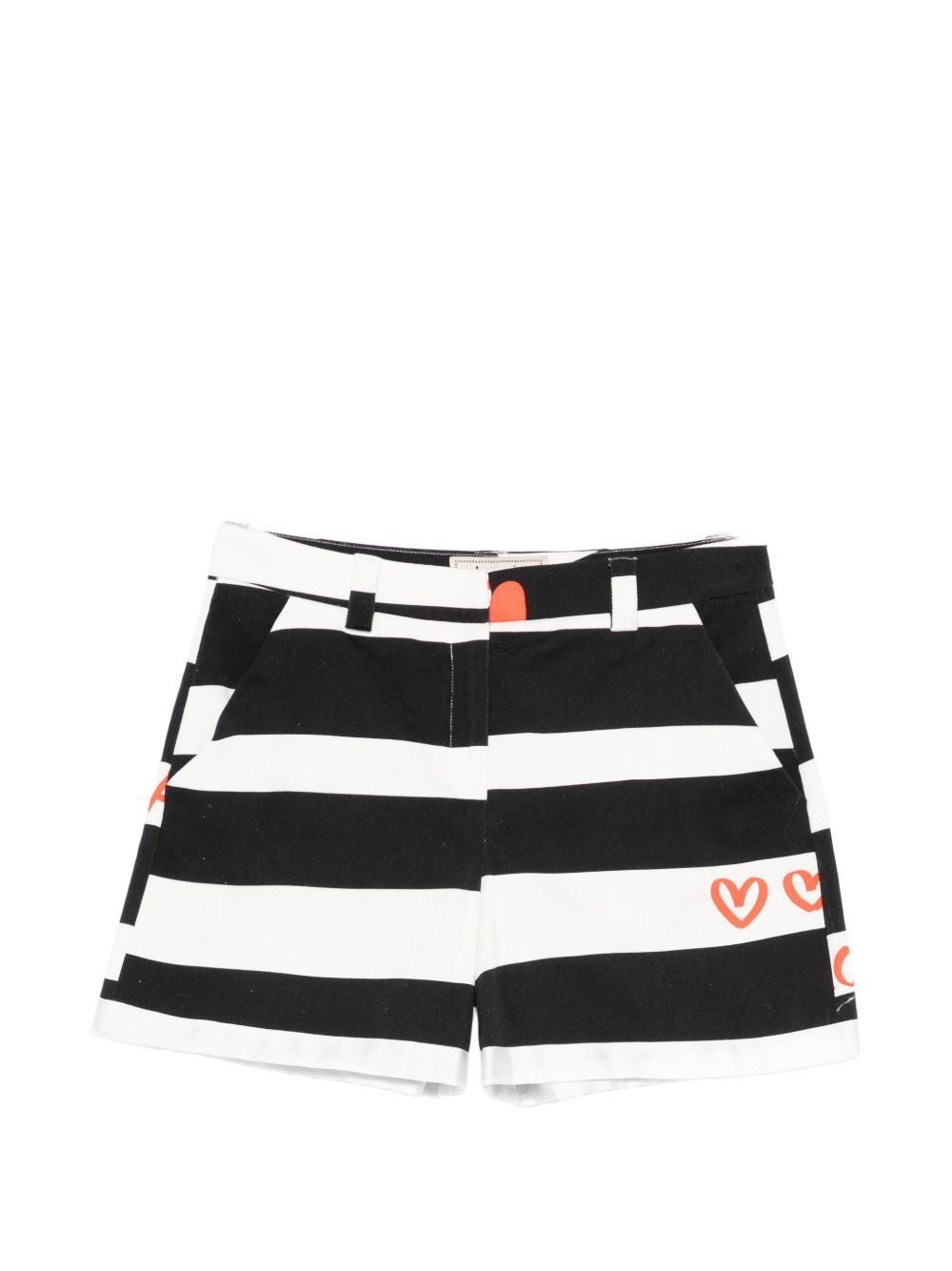Alessandro Enriquez Striped Cotton Shorts for Women
