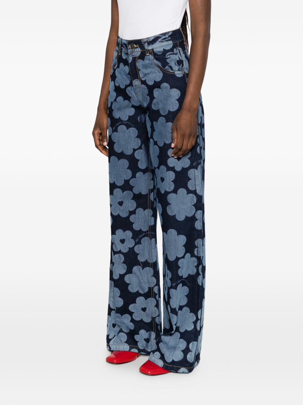Alessandro Enriquez Printed Denim Jeans — New In