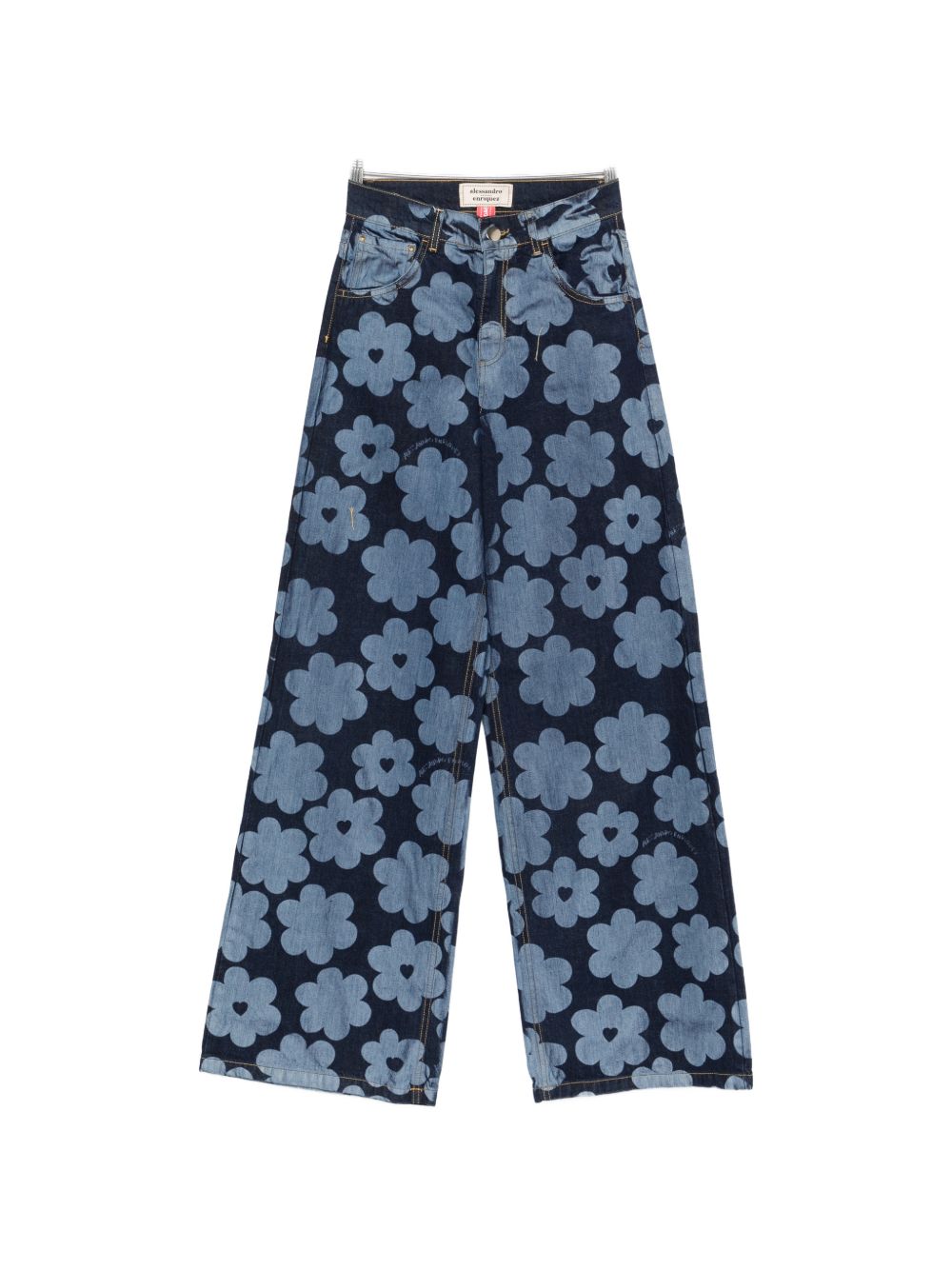 Alessandro Enriquez Printed Denim Jeans — New In
