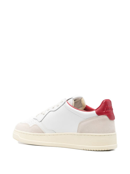 Autry Sneakers Red — Luxury Leather Sneakers for Men