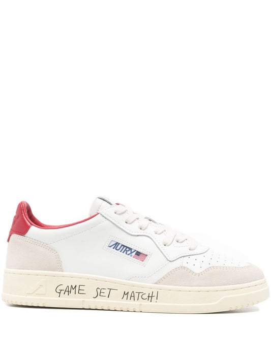Autry Sneakers Red — Luxury Leather Sneakers for Men