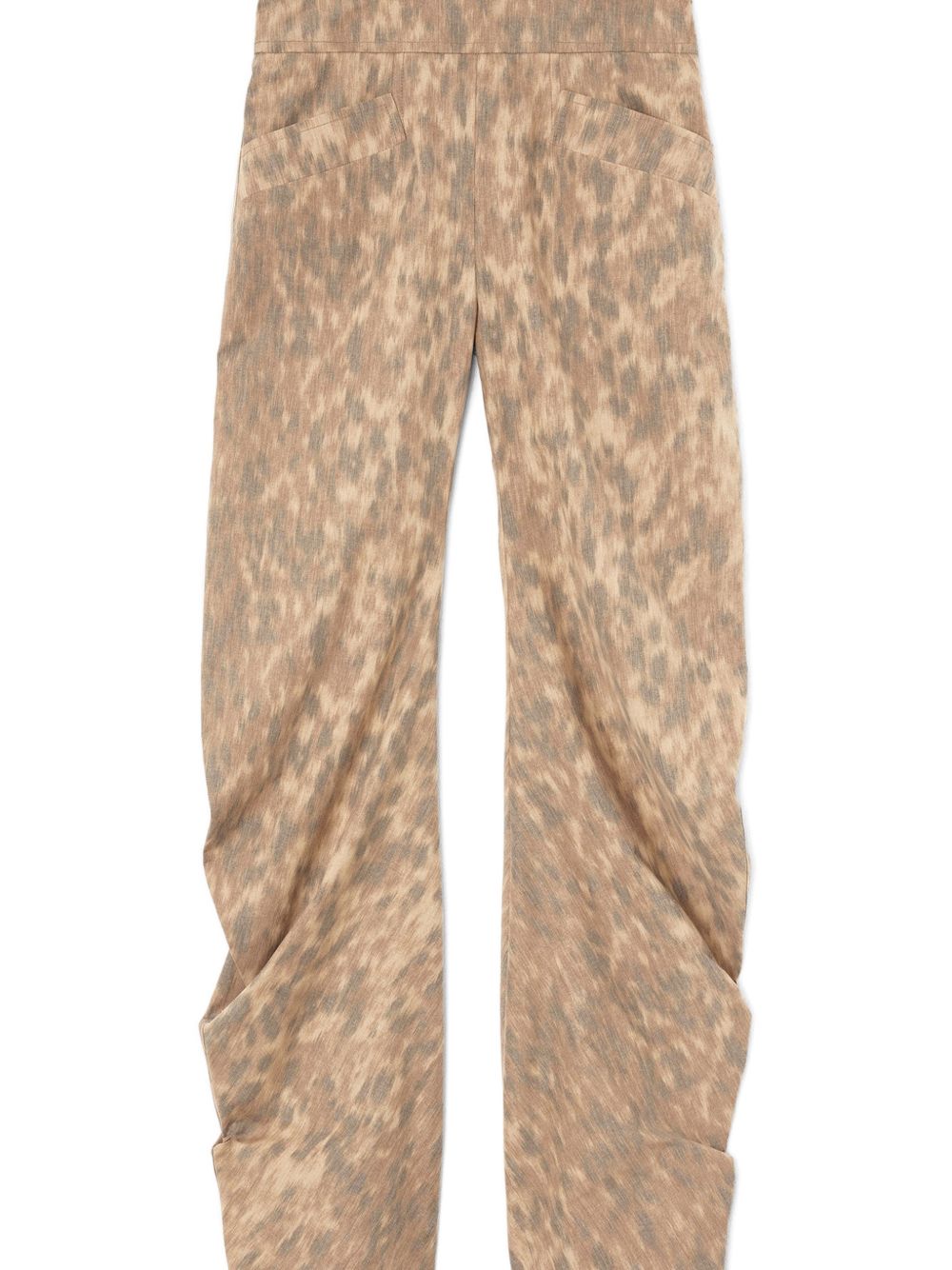 Ganni Printed Cotton Trousers — New Spring 2026