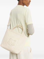 Maison Kitsuné Fox Head Small Canvas Shopper Tote
