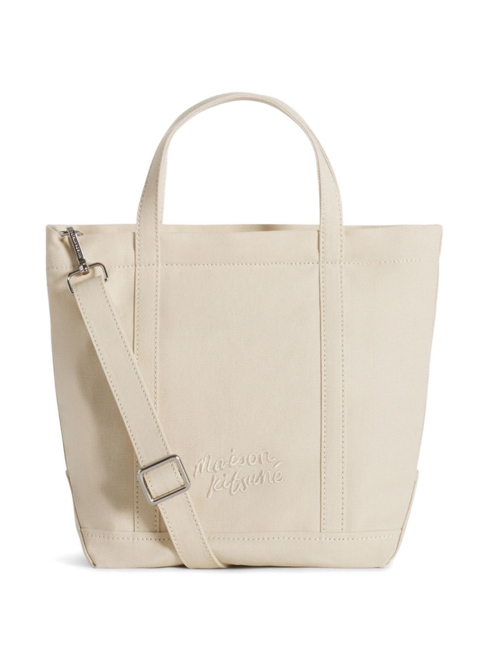 Maison Kitsuné Fox Head Small Canvas Shopper Tote
