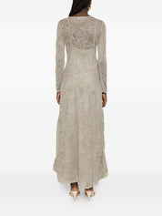 Fabiana Filippi Dresses – Lace Scoop-Neck Long Dress