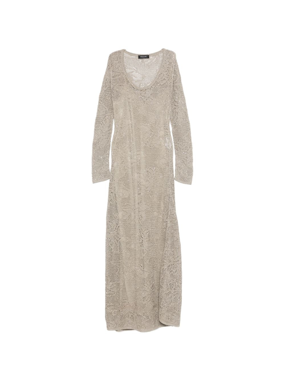 Fabiana Filippi Dresses – Lace Scoop-Neck Long Dress