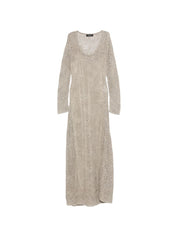 Fabiana Filippi Dresses – Lace Scoop-Neck Long Dress