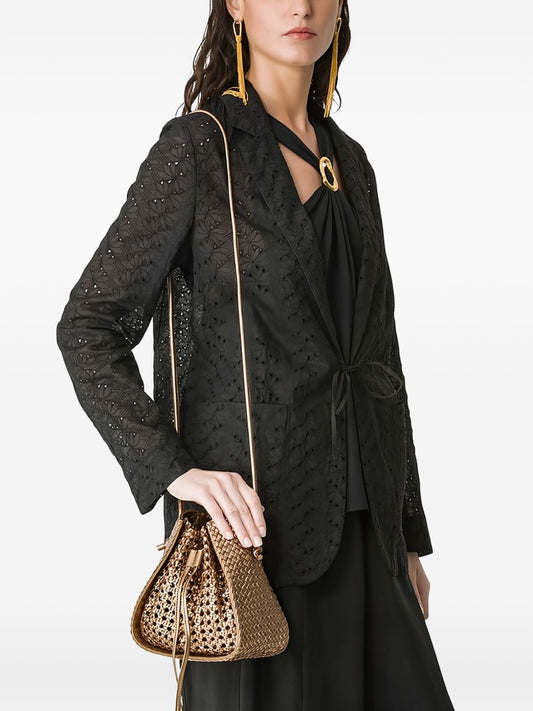Forte Forte Leather Bucket Bag — Shoulder Bronzo