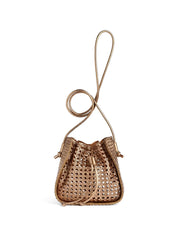 Forte Forte Leather Bucket Bag — Shoulder Bronzo