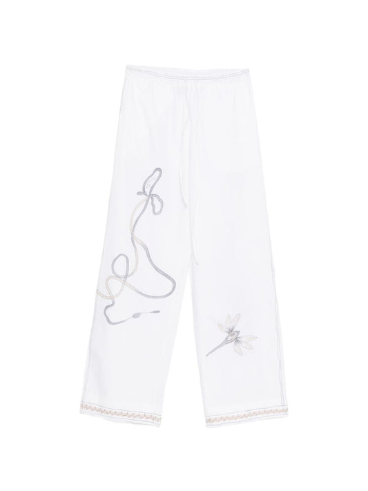 Alysi Printed Cotton Trousers — New In 2026