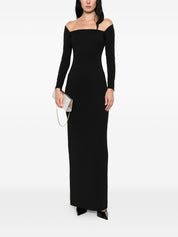 Solace London Lolita Maxi Dress — Black Square Neck