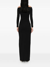Solace London Lolita Maxi Dress — Black Square Neck