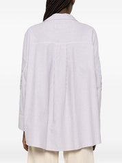 White Sand Striped cotton shirt