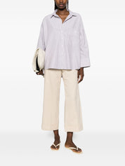 White Sand Striped cotton shirt